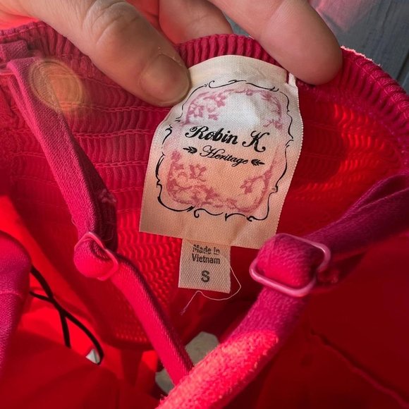 Robin k hot pink Romper with zipper size small - Picture 4 of 4